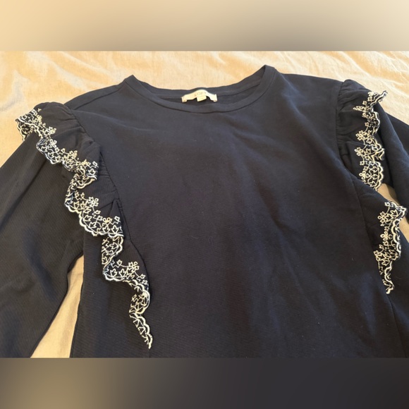 LOFT Ruffle Sweater - Picture 2 of 6